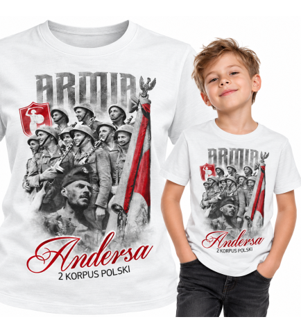 KOSZULKA DZIECIĘCA Patriotyczna - ARMIA ANDERSA